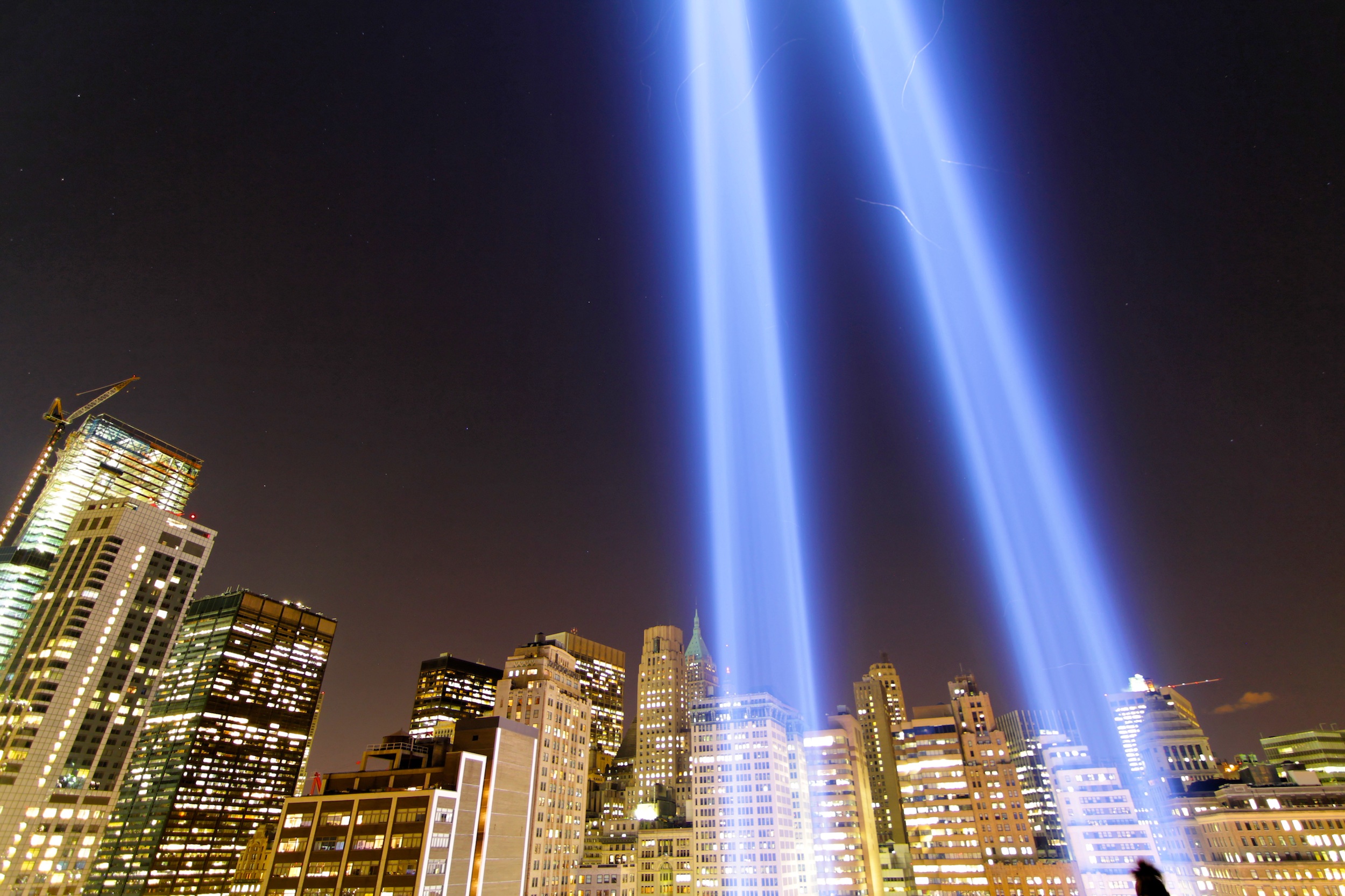 Lichtstrahlen zur Erinnerung an 911