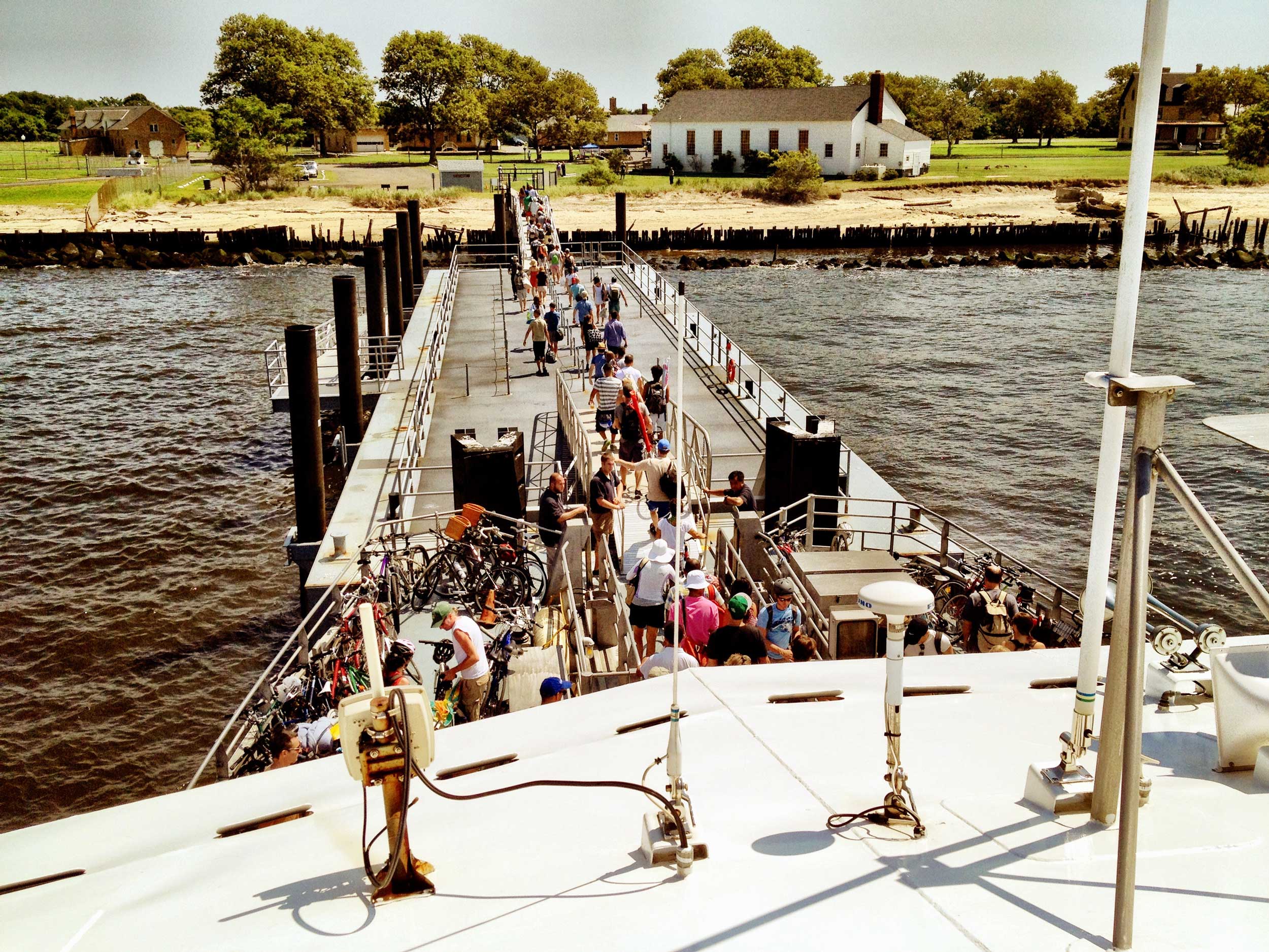 Ankunft auf Sandy Hook