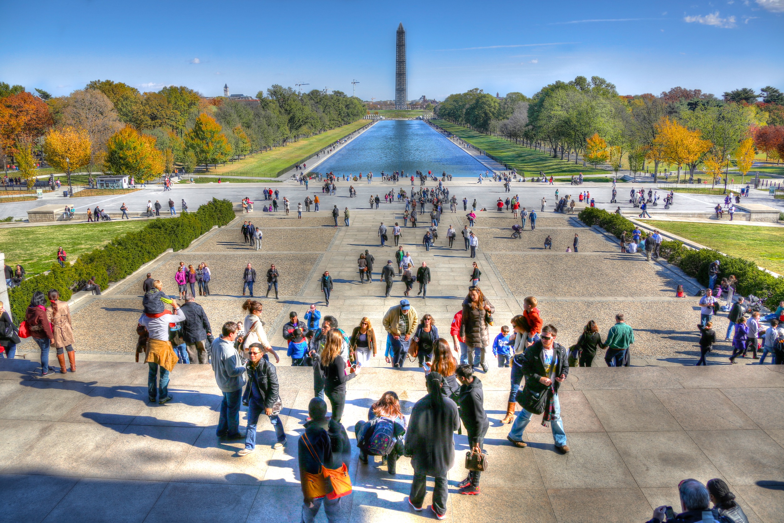 Auf dem Lincoln Memorial