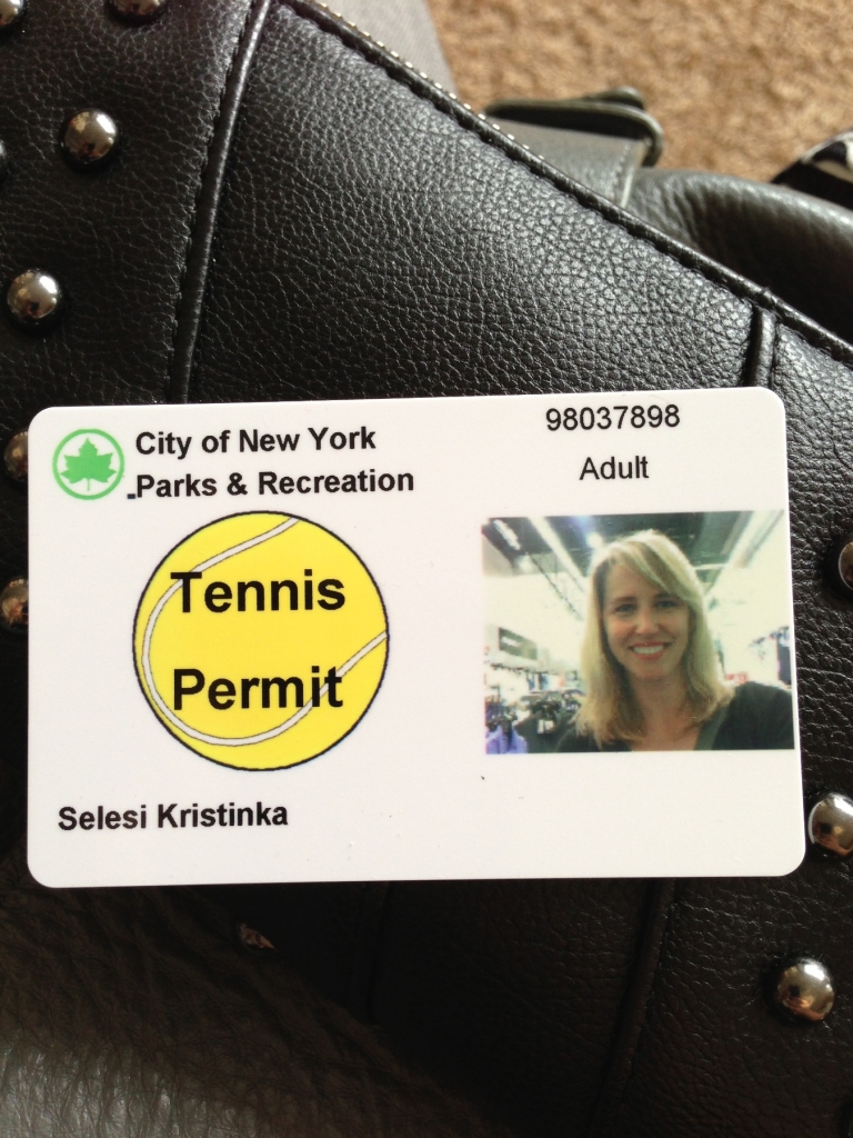 Tennis Permit NIE WIEDER NEW YORK